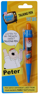 Family Guy Peter Talking Pen Blistercard