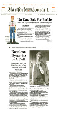 Hartford Courant's coverage of FunTalking's Napoleon Dynamite talking pen and doll