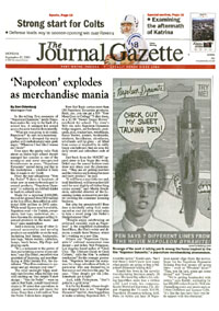 Journal Gazette coverage of FunTalking's Napoleon Dynamite talking pen and doll